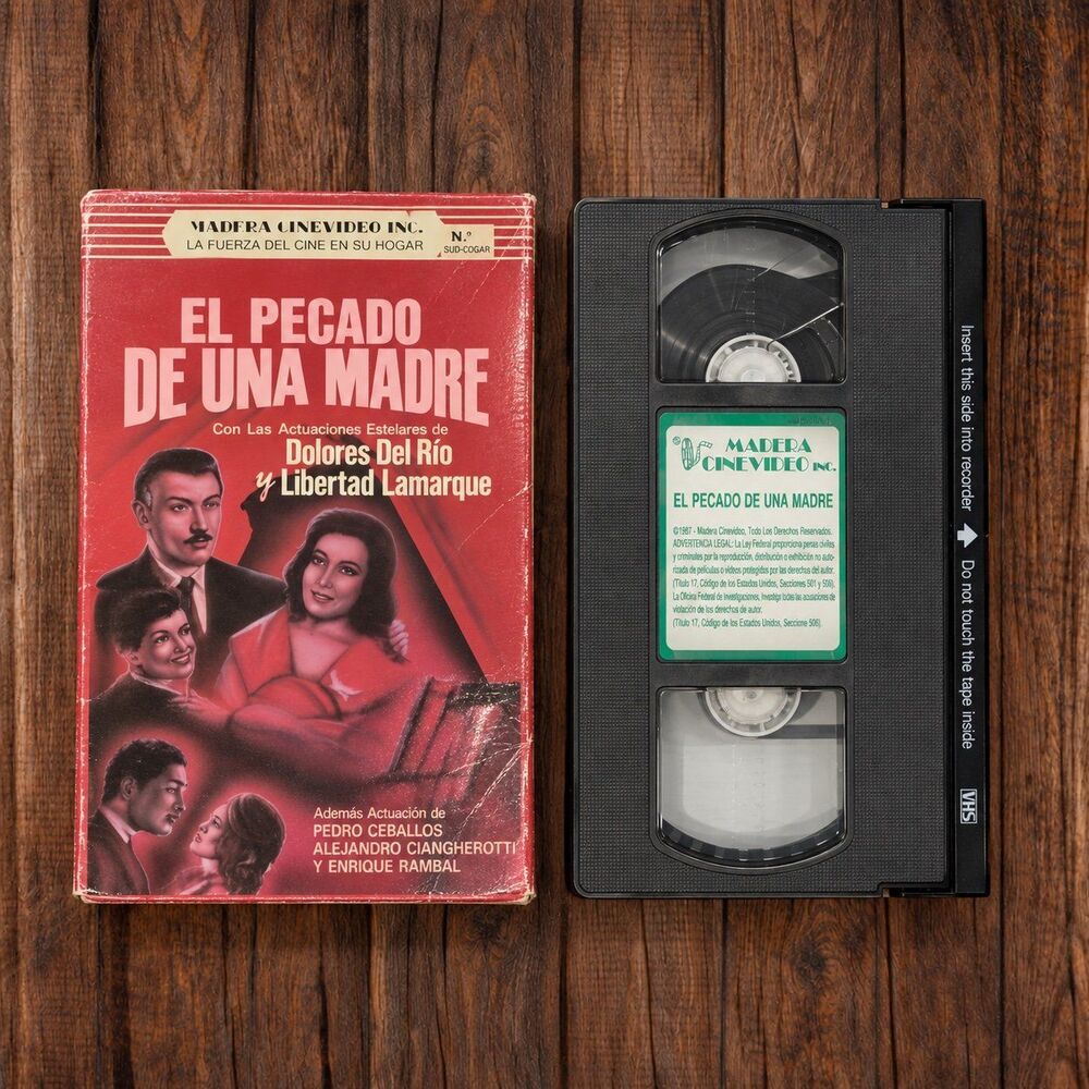 Madera Cinevideo - El Pecado de una Madre, Vintage VHS, Spanish